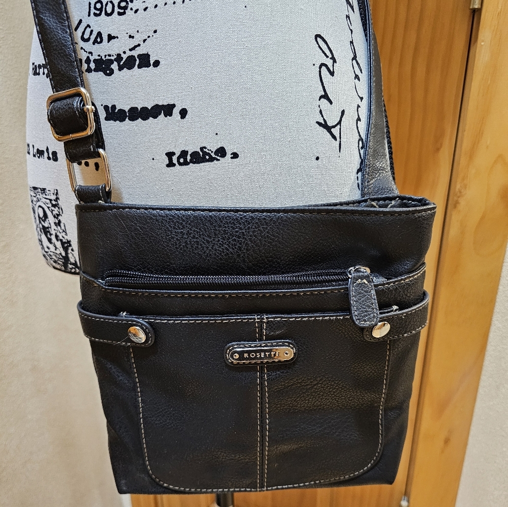 Rosetti Black Crossbody Purse.
